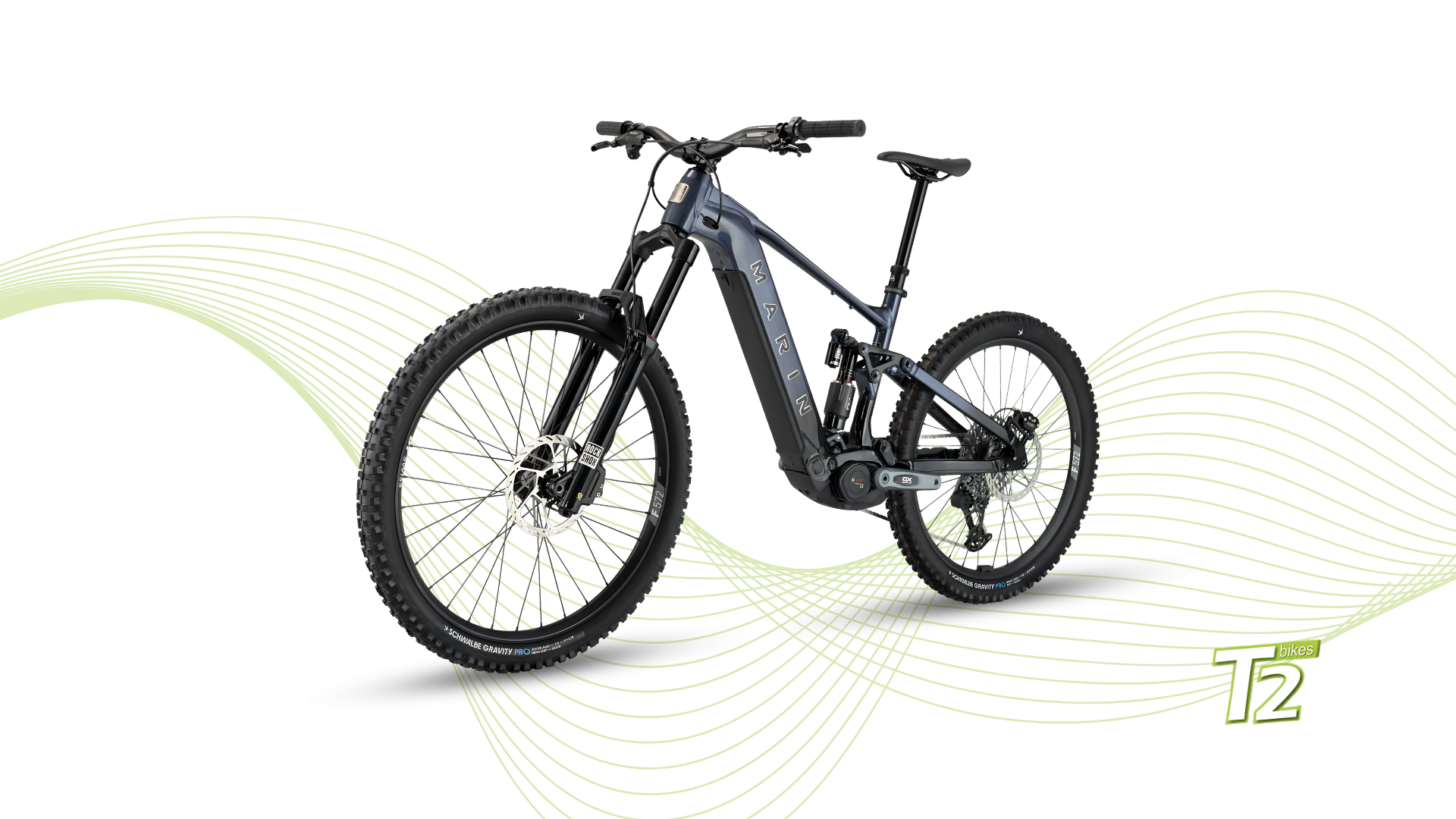 Marin Bikes - E-Bike Alpine Trail EXR Bosch Silver Black