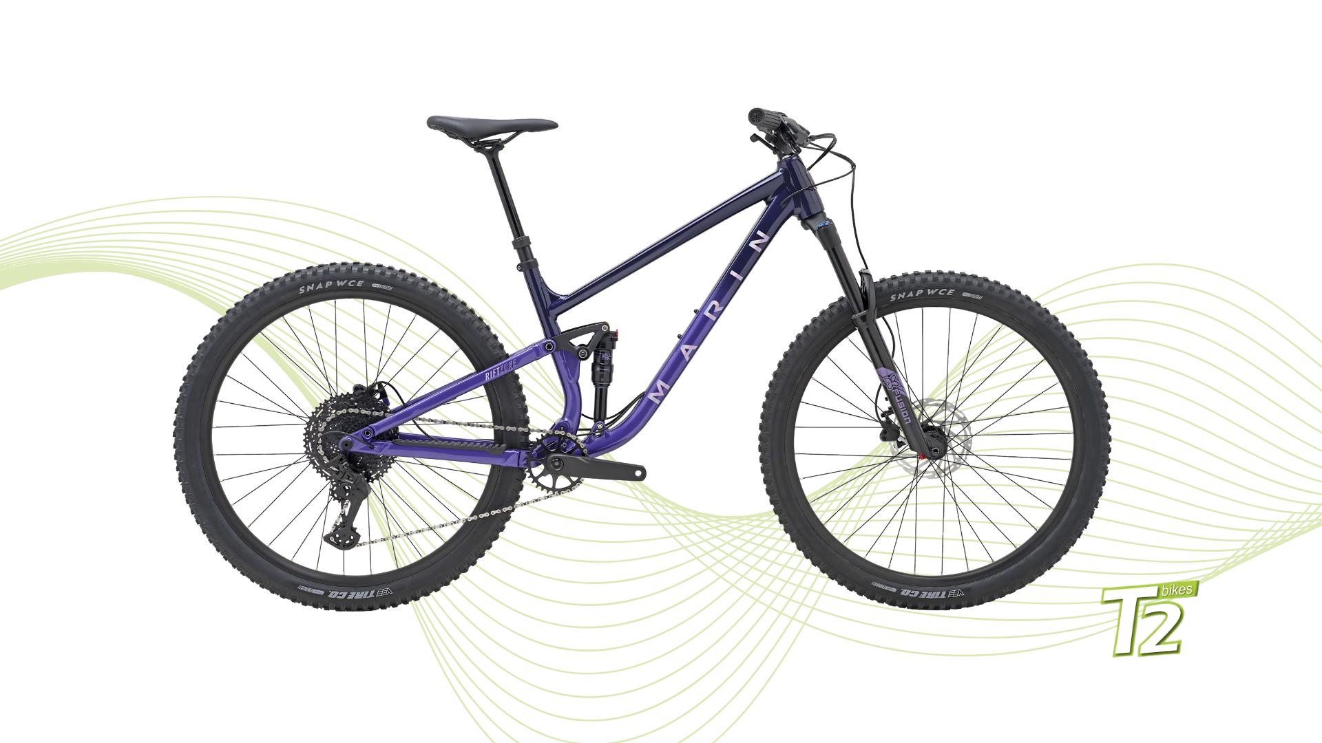 Marin Bikes - Bicicleta De Montaña Doble Suspensión Rift Zone 1 (2026) Dark Purple 29"