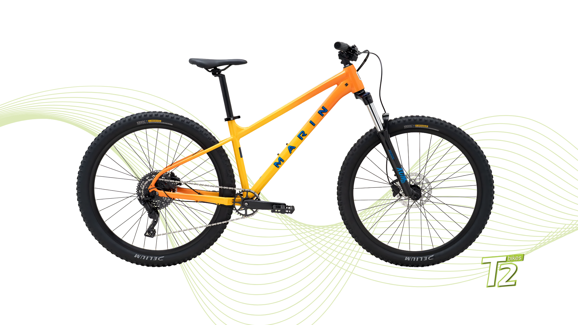 Marin Bikes - Bicicleta de Montaña Hardtail San Quentin 1 (2026) Yellow Fade 29"