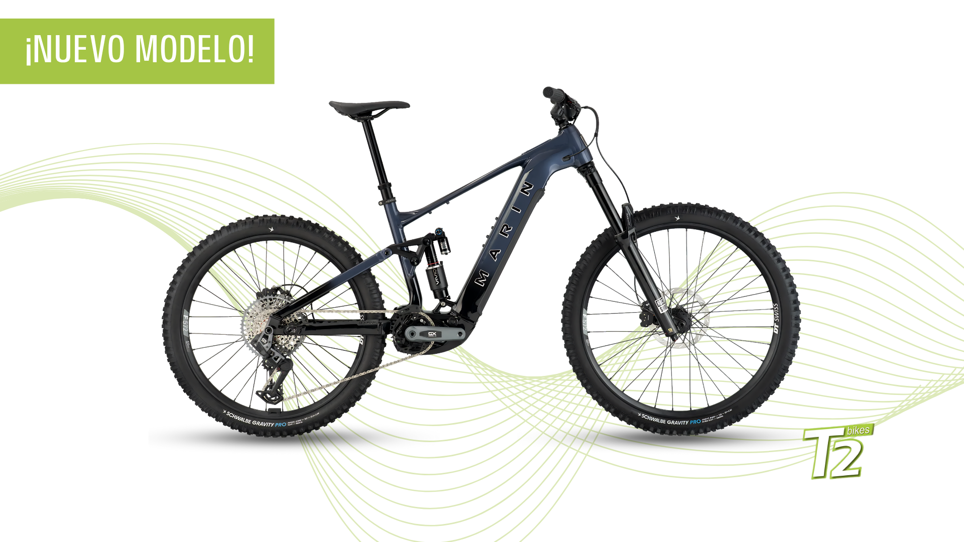Marin Bikes - E-Bike Alpine Trail EXR Bosch Silver Black