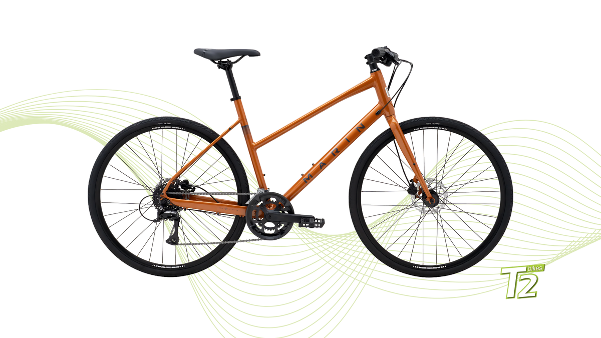 Marin Bikes - Bicicleta Urbana Fairfax 2 ST Cobre-Gris (2026)
