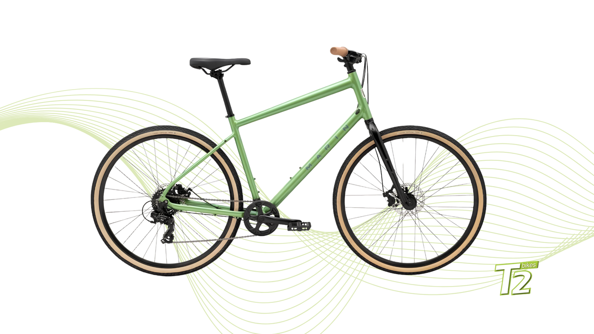 Marin Bikes - Bicicleta Urbana Kentfield 1 Verde (2025)