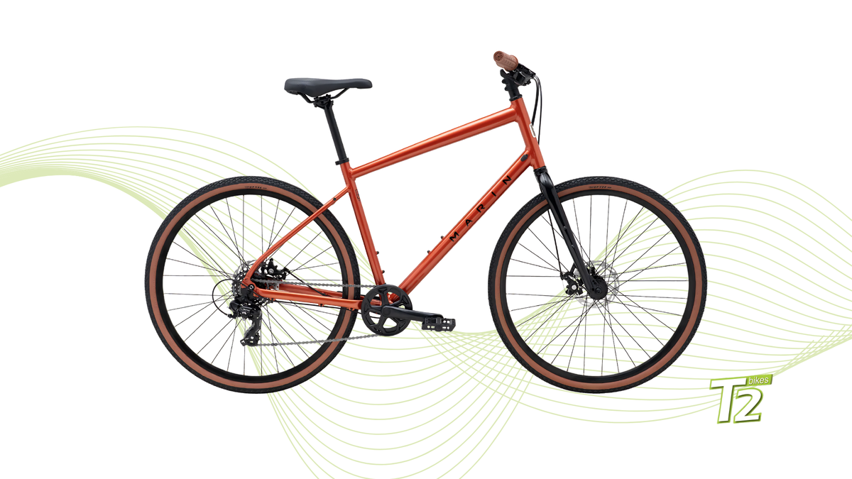 Marin Bikes - Bicicleta Urbana Kentfield 1 Naranja (2026)