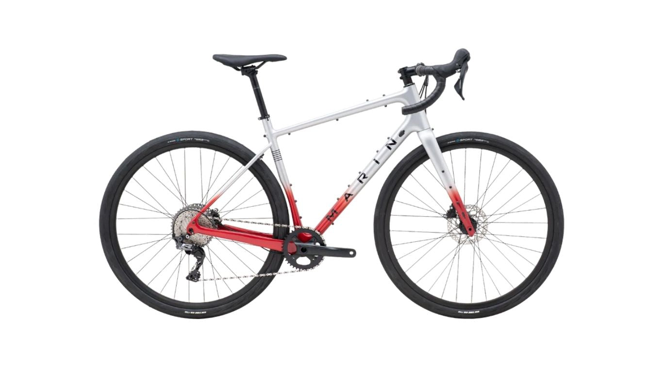 Marin Bikes - Bicicleta Gravel Headlands 1 (2024) Silver-Red