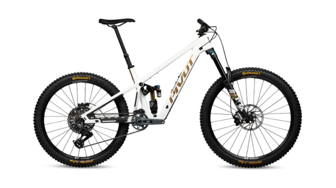 Pivot Cycles - Bicicleta De Montaña Doble Suspensión Firebird Ride Eagle 70/90 (2025) White-Gold